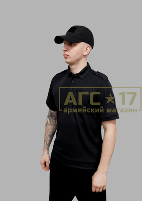 Фото товара Поло &quot;Patriot&quot; к/рук.(черный)