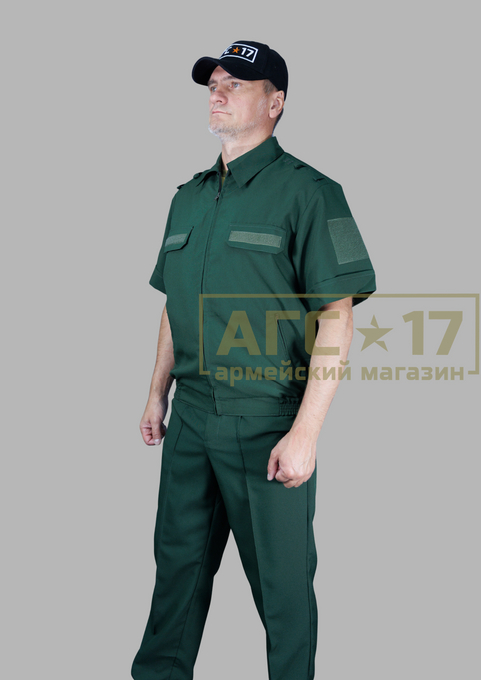 Фото товара Костюм офисный кор/рук.- габардин ВКС (олива) 