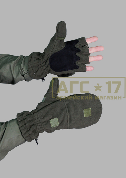 Фото <a href="/catalog/voennaya-odezhda/perchatki" hreflang="ru">Перчатки</a> - Перчатки-варежки "Военторг" (Олива)