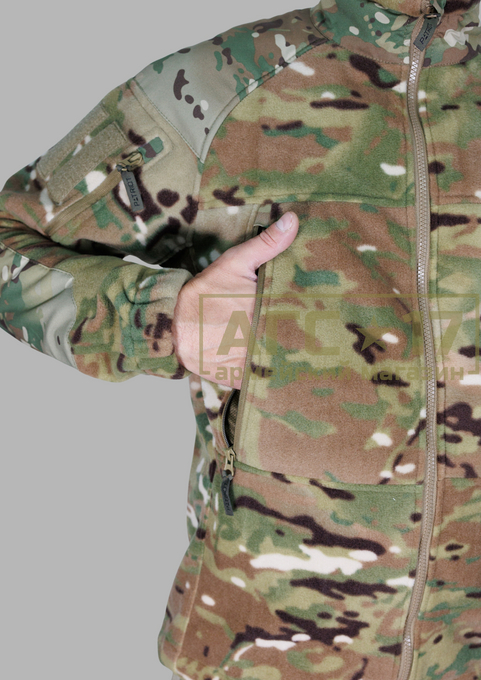 Фото <a href="/catalog/voennaya-odezhda/kofty" hreflang="ru">Кофты</a> - Кофта флис "Patriot" Level 3 (мультикам)