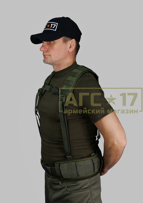 Фото <a href="/catalog/bronezaschita/takticheskie-boevye-poyasa" hreflang="ru">Тактические боевые пояса</a> - Подвес для пояса тактический "АГС-17" (олива)